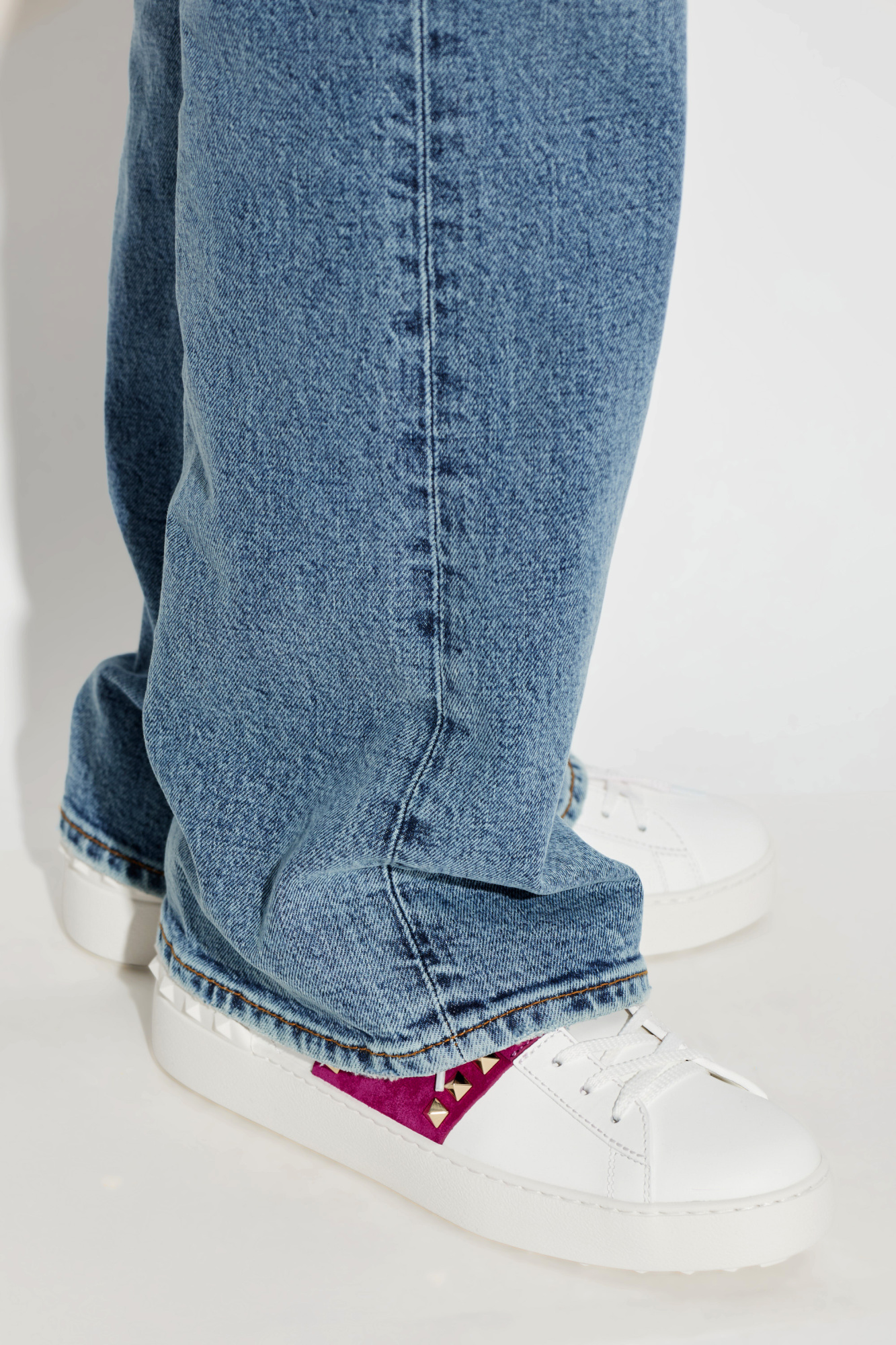 Valentino Garavani Leather sports shoes with studs | Women's | Vitkac